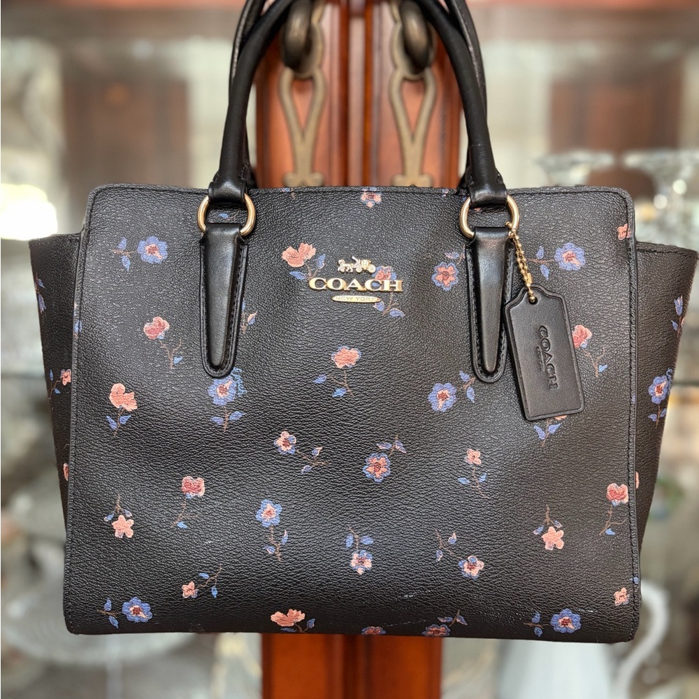 RARE Coach Leah Satchel featuring Vintage Prairie Print.